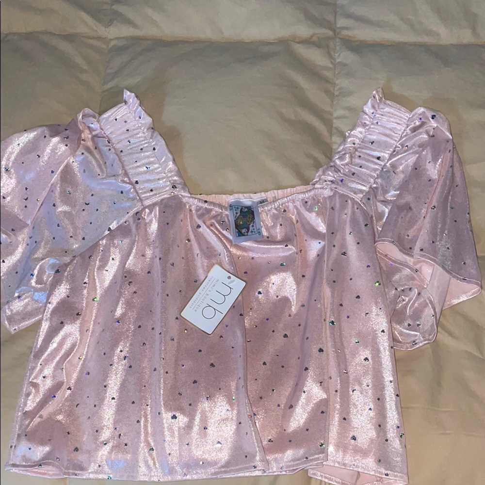 Pink Shimmer Women's Top